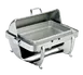 Browne USA 575170 Octave 9-Qt Rectangular Chafing Dish, 26½"×21½"×16" Stainless Steel, Roll-Top Cover 1 image