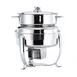 Browne USA 575172 Octave Soup Station, 10‑Qt, 15" Dia x 17‑1/2" H, Steel, Lift‑Off Cover, Set 1 image