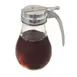 Browne USA 575190 Syrup Dispenser, 14 oz, 3½" Dia × 6" H Glass Jar, Chrome Top & Handle - Dozen 1 image