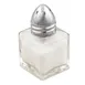 Browne USA 575191 Salt & Pepper Shaker, 0.5 Oz, 1.5" x 2" Glass Jar, Chrome Top, Mini - 1 Dozen 1 image