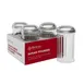 Browne USA 575231 Sugar Pourer, 12 Oz, 3" Dia x 5-3/5" H, Spout, Clear Plastic, Steel Top - 4/Set 1 image