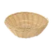 Browne USA 575444 Basket, 8" x 2.3", Wire‑Reinforced Top & Bottom, Polypropylene, Tan 1 image