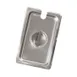 Browne USA 575569 1/6 Flat Notched Steam Pan Cover Handle, 7" x 6-2/5" 24‑Gauge 304 Steel NSF 1 image