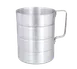 Browne USA 575640 Measuring Cup, 4 Qt 128 Oz, 7-3/8" x 8-1/2" Aluminum, Riveted Handles, 1.8 mm Thick 1 image