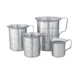 Browne USA 575670 Measuring Cup, 4 Qt (128 oz) 7-3/8" x 8-1/2" Aluminum, Heavy-Duty Handles, 1.8mm 1 image