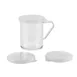 Browne USA 575680 Dredge Set, 10 Oz (2.5" Dia x 0.7" H) Plastic Polycarbonate Lids - 1/Set 1 image