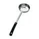Browne USA 5757281 Portion Control Spoon – 8 Oz Perforated Steel, Black Plastic Handle 1 image