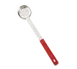 Browne USA 5757421 Spoon – 2 Oz, 10-4/5" Length, Perforated Stainless, Red Handle, 1 mm Thick 1 image