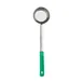 Browne USA 5757440 Portion Control Spoon – 4 oz Solid Steel, Green Handle, 10-4/5" , 392°F, 1.0 mm 1 image
