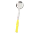 Browne USA 5757451 Portion Control Spoon - 5 oz, 10-4/5" perforated stainless steel, Yellow Handle 1 image