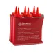 Browne USA 57800805 Squeeze Bottle, 8 oz Polyethylene Red Ketchup Dispenser with No-Drip Tip - 6/Set 2 image