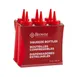 Browne USA 57800805 Squeeze Bottle, 8 oz Polyethylene Red Ketchup Dispenser with No-Drip Tip - 6/Set 1 image
