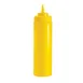 Browne USA 57801617 Squeeze Bottle, 16 Oz Wide-Mouth Yellow Polyethylene, No-Drip Single Tip 1 image