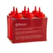 Browne USA 57801705 Squeeze Bottle, 16 oz Polyethylene Red with Wide Mouth, No‑Drip Tip - 6/Set 2 image