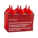 Browne USA 57801705 Squeeze Bottle, 16 oz Polyethylene Red with Wide Mouth, No‑Drip Tip - 6/Set 1 image