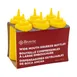 Browne USA 57801717 - 16 oz Yellow Polyethylene Squeeze Bottle, Wide Mouth, No‑Drip Tip - 6/Set 1 image