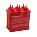 Browne USA 57802505 Squeeze Bottle, 24 oz Red Polyethylene, Wide Mouth, No‑Drip Single Tip - 6/Set 2 image