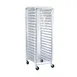 Browne USA 57913400 Clear PVC Bun Pan Rack Cover, 23"W x 28"D x 62"H, End Load, Resistant to -10°F 1 image