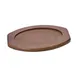 Browne USA 5811061 Steak Platter Underliner, Oval 8-3/10" x 12" Hardwood, Kiln‑Dried, Fits 5811561 1 image