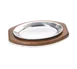 Browne USA 5811561 Oval Steak Platter, 7" x 10-1/2" Mirror Stamped Aluminum, No Handle 2 image