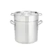 Browne USA 5813208 Double Boiler Set, 3‑Piece 8 Qt 9‑3/10"×8" Aluminum Pot Natural Multi‑Heat 1 image