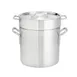 Browne USA 5813220 Double Boiler, 3‑Piece 20‑Qt (12" x 9‑4/5") Aluminum Pot, Natural 1 image