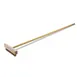 Browne USA 611001 Oven/Pizza Brush – 36" Wood Handle, 10" x 1½" Block, Brass Bristles, Steel Scraper 1 image