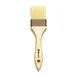 Browne USA 61200-2 Pastry Brush, 2" Ferrules, 100% Boar Bristle, Wood Handle, Width 1-3/4"-2-3/4" 1 image