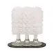 Browne USA 616113 Glass Washer, 8.5" Triple‑Head Brush, Suction Base, White Nylon, 3‑Brush Set 1 image