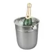 Browne USA 69501 Wine Bucket & Cooler – 8-4/5" Dia x 9-1/2" H Handle, Stainless Steel, Non‑Insulated 1 image