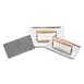 Browne USA 707 Steak Weight – 9" X 5-3/4" Aluminum, Wooden Handle, Ribbed Flat Bottom 1 image