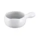 Browne USA 744053W Onion Soup Bowl, 16 oz (5" Dia × 2.5" H) Handled Stoneware, White, Ceramic 1 image