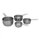 Browne USA 746107 Stainless Steel Measuring Cup Set – 1/4, 1/3, 1/2 & 1 Cup, Graduated – Set 1 image