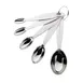 Browne USA 747002 5‑Piece Measuring Spoon Set, Nesting 1/8‑1 Tbsp Spoons, Stainless Steel - Set 1 image