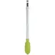 Browne USA 74708624 Utility Tongs – 9.5" Silicone‑Tip, Steel Handle, Green, 425°F, Dishwasher Safe 1 image