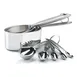 Browne USA 747143 Cup & Spoon Set, Steel 0.625‑15 ml Cups & 1/8‑1 Tbsp Spoons, Dishwasher Safe 1 image
