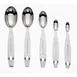 Browne USA 747144 Cuisipro Odd‑Size Measuring Spoon Set 5‑Pc Steel 1/8 2/3 1½ 2 tsp, Dishwasher Safe 1 image