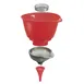 Browne USA 747152 3‑in‑1 Funnel Set, 5.9" L×5.9" W×4.4" H,Spice/Salt‑Pepper/Canning Funnels,BPA‑Free 1 image