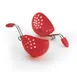 Browne USA 747183 Red Egg Poacher Cups 7" x 2.1" x 2.5" 1 Cup Silicone Heat-Resistant Hook-On Rim 1 image