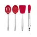 Browne USA 747381 CUISIPRO PICCOLO Cooking Set, Red Aluminum, 10‑Piece - Set 1 image