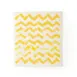 Browne USA 747933 Kitchen Towel, Eco‑Cloth 20x17 cm, Yellow ZigZag Print, 100% Biodegradable, Dishwasher Safe 1 image