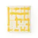 Browne USA 747935 CUISIPRO Small Bar Towel, 7.87×6.7 in, 0.2 cm, Yellow Stripe, 100% Biodegradable, Dishwasher Safe 1 image