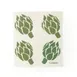 Browne USA 747938 Kitchen Towel, 20x17x0.2 cm (7.87x6.7 in), biodegradable Eco‑Cloth, green artichoke print 1 image