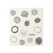 Browne USA 747947 Kitchen Towel, Eco-Cloth 20 x 17 x 0.2 cm (7.87 x 6.7 in) Black Print, Biodegradable, Dishwasher Safe 1 image