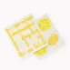Browne USA 747951 CUISIPRO Bar Towel, 7.9×6.7×0.2 in, Yellow ZigZag Pineapple Print, 100% Biodegradable, Dishwasher Safe 1 image