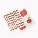 Browne USA 747952 - Red Kitchen Towel 7.87x6.7 in, CUISIPRO Eco-Cloth, 100% Biodegradable, Dishwasher Safe, ZigZag 1 image