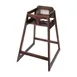 Browne USA 80976 Wood High Chair, 27-3/10H, Walnut Finish, Stain Resistant, ASTM F404-18 Compliant 1 image