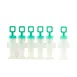 Browne USA 837463 - Square Pop Mold Set, 6 Turquoise 2"x2"x7.12" 2.9oz Plastic, Sticks, Safe - 6/Set 1 image