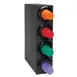 Dispense-Rite SLR-S1-4BT Dispenser,Black PS,25‑3/4"H×6‑3/4"W×18‑1/4"D 4‑24 oz2‑1/2"-3‑7/8" Baffles 1 image