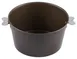 Louis Tellier 212620 Charlotte Mould, 7" Dia x 4" H, Chocolate Brown Coated Non‑Stick Baking Mold 1 image